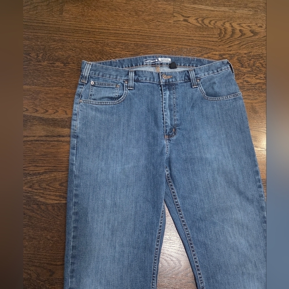 Carhartt Men's Blue Denim Jeans Sz.36×32 - Picture 2 of 8